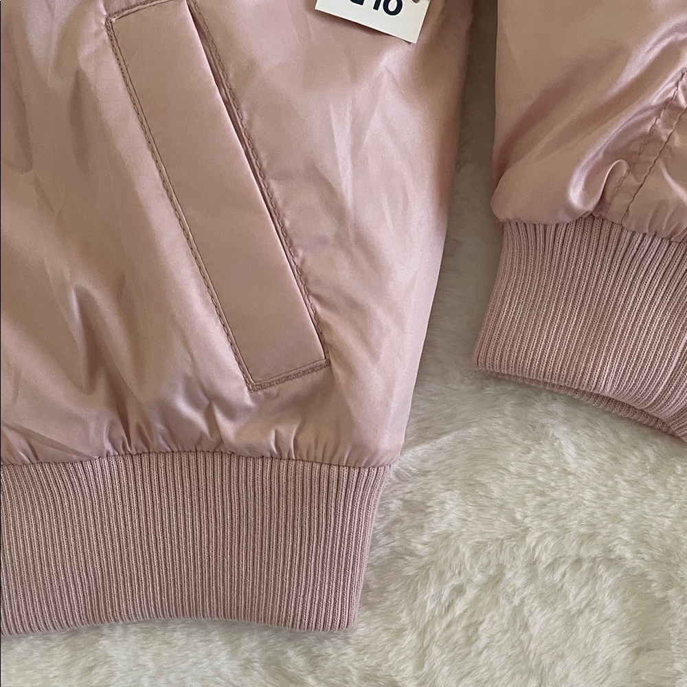 Old Navy Light Pink Kids Bomber Jacket SZ 8 NWT - Picture 2 of 5